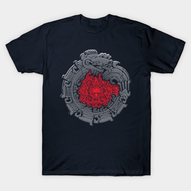 RED SUN-STONE T-Shirt by RAIDHO